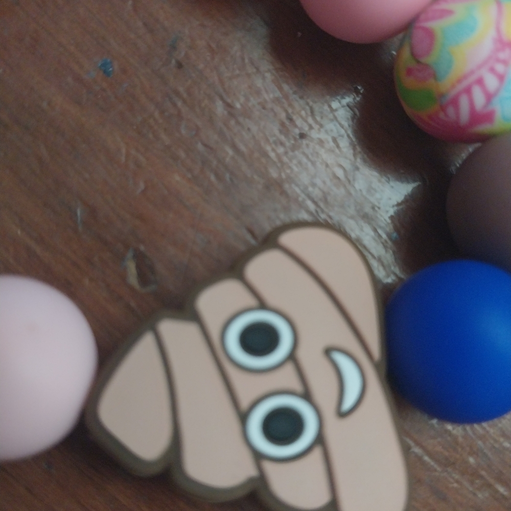 Poop emoji bracelet